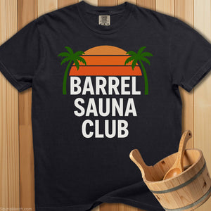 Barrel Sauna Club Palm Trees T-Shirt - Black