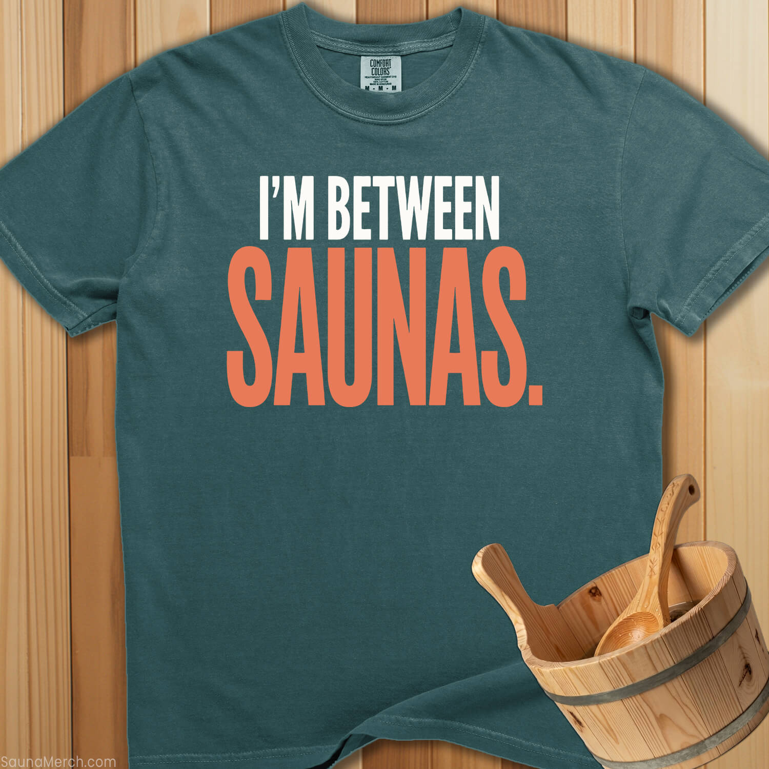 Between Saunas T-Shirt - SaunaMerch