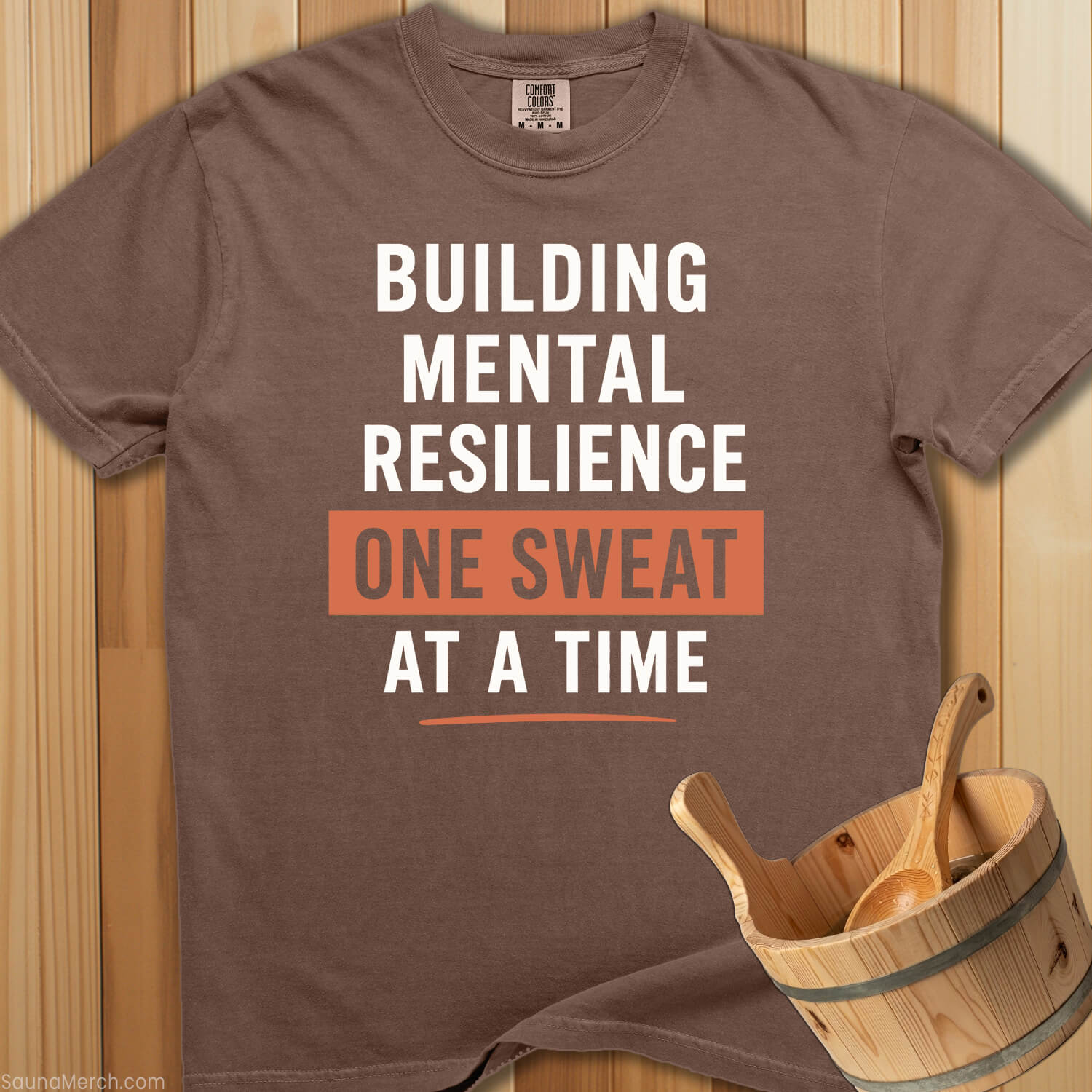 Mental Resilience Sauna T-Shirt - Espresso
