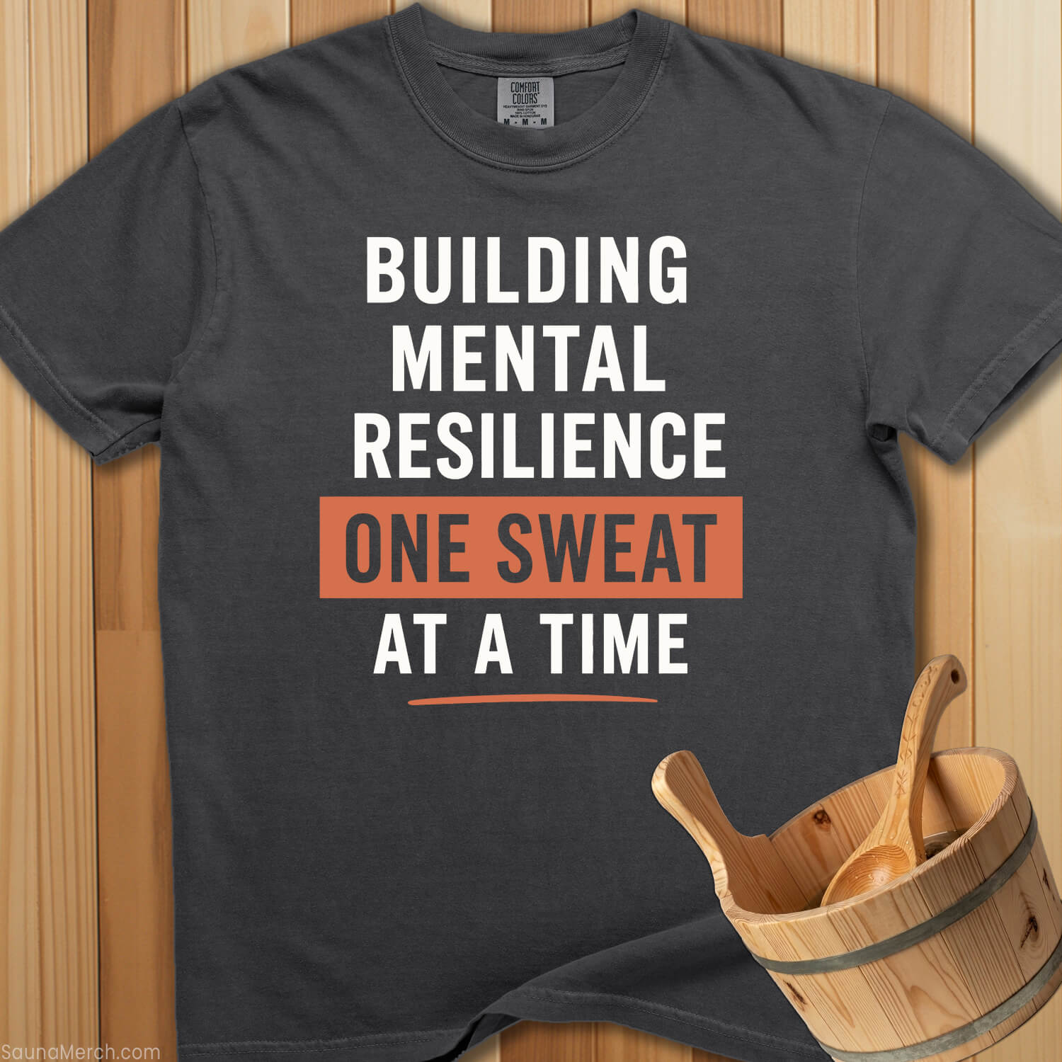 Mental Resilience Sauna T-Shirt - Pepper
