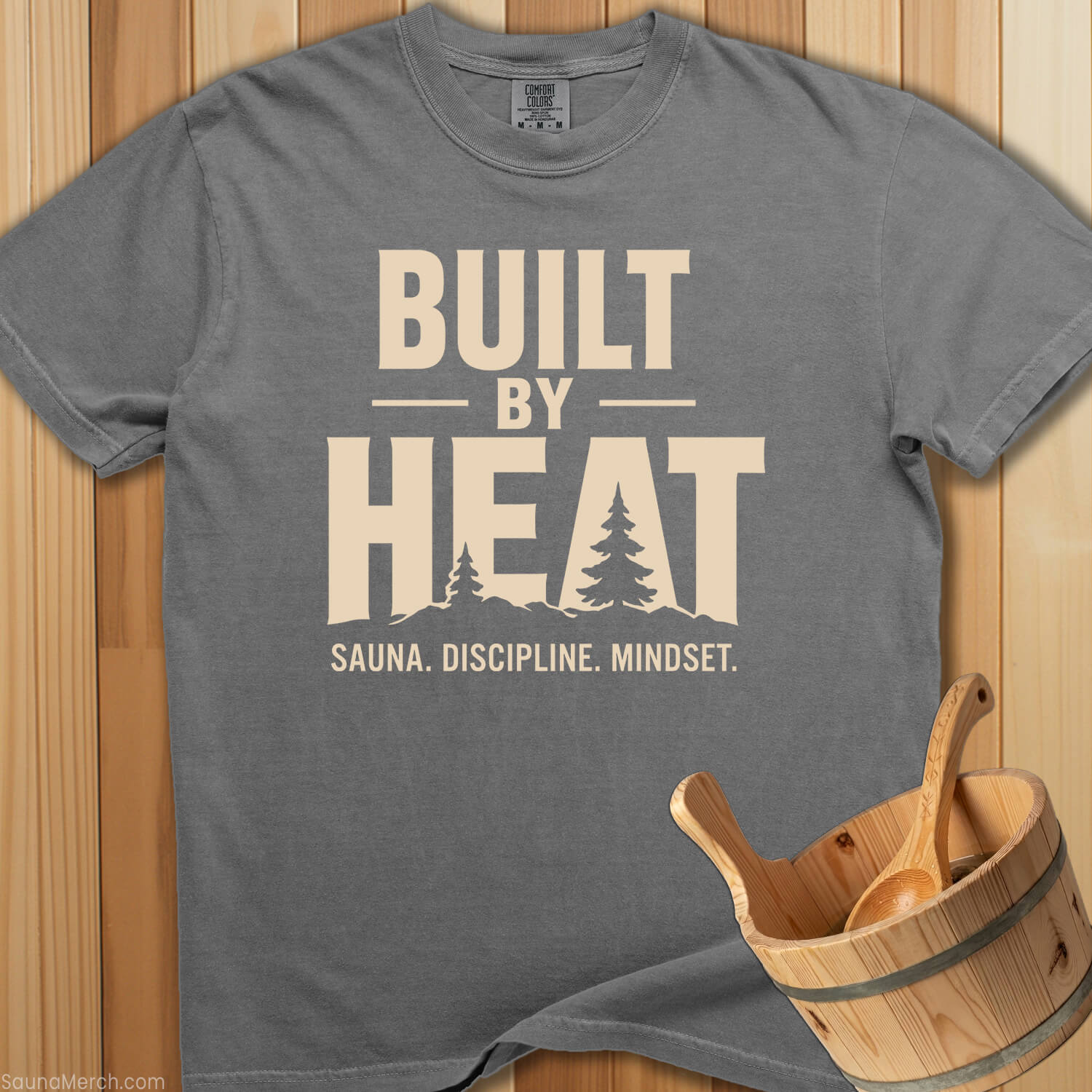 Built By Heat Sauna Discipline T-Shirt - Grey