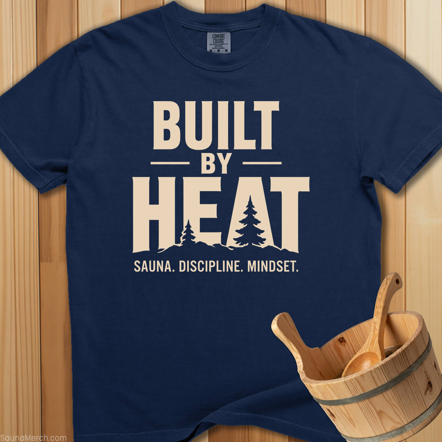 Built By Heat Sauna Discipline T-Shirt - Navy