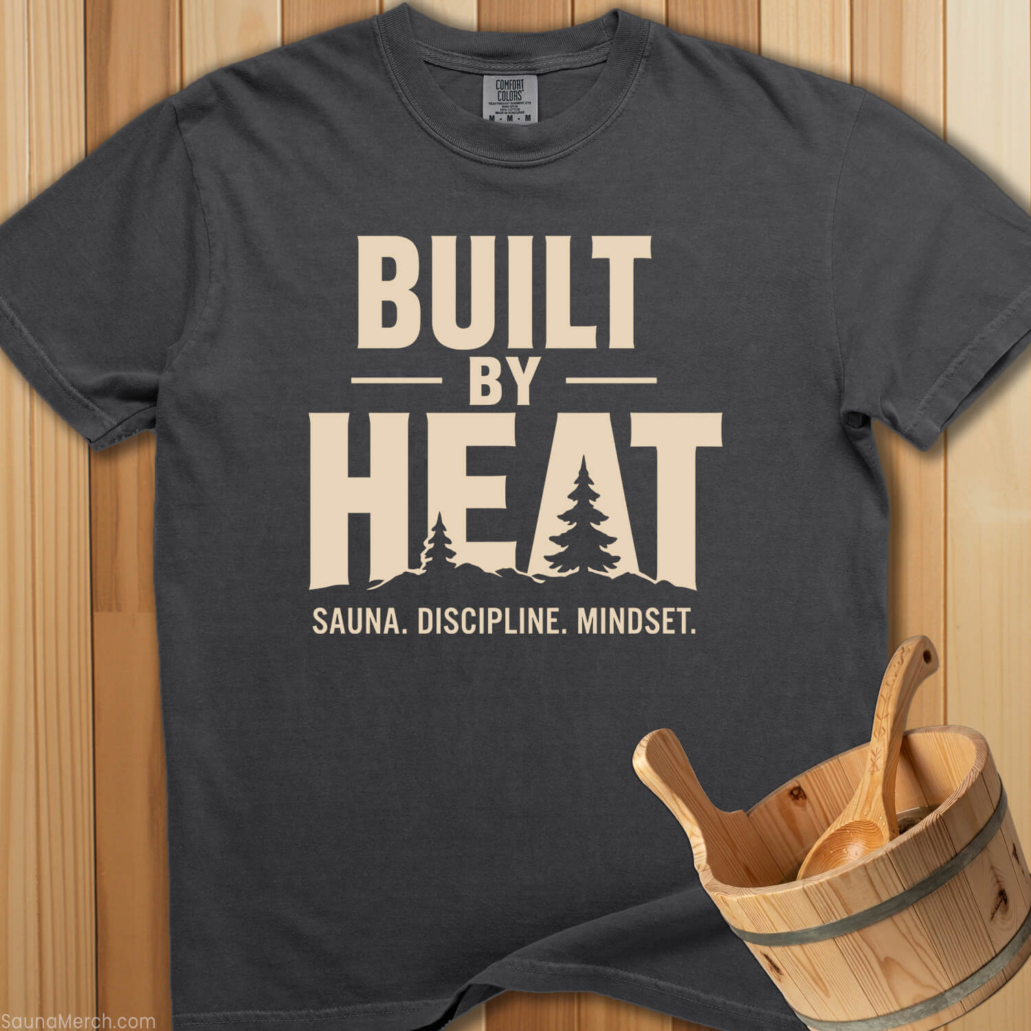 Built By Heat Sauna Discipline T-Shirt - Pepper