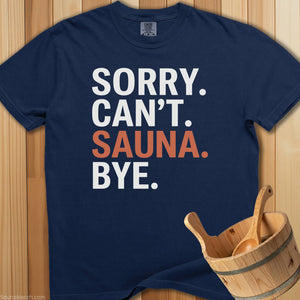 Can't Sauna T-Shirt - Navy