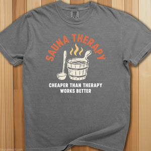 Cheap Sauna Therapy T-Shirt - SaunaMerch