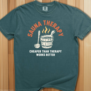 Cheap Sauna Therapy T-Shirt - SaunaMerch