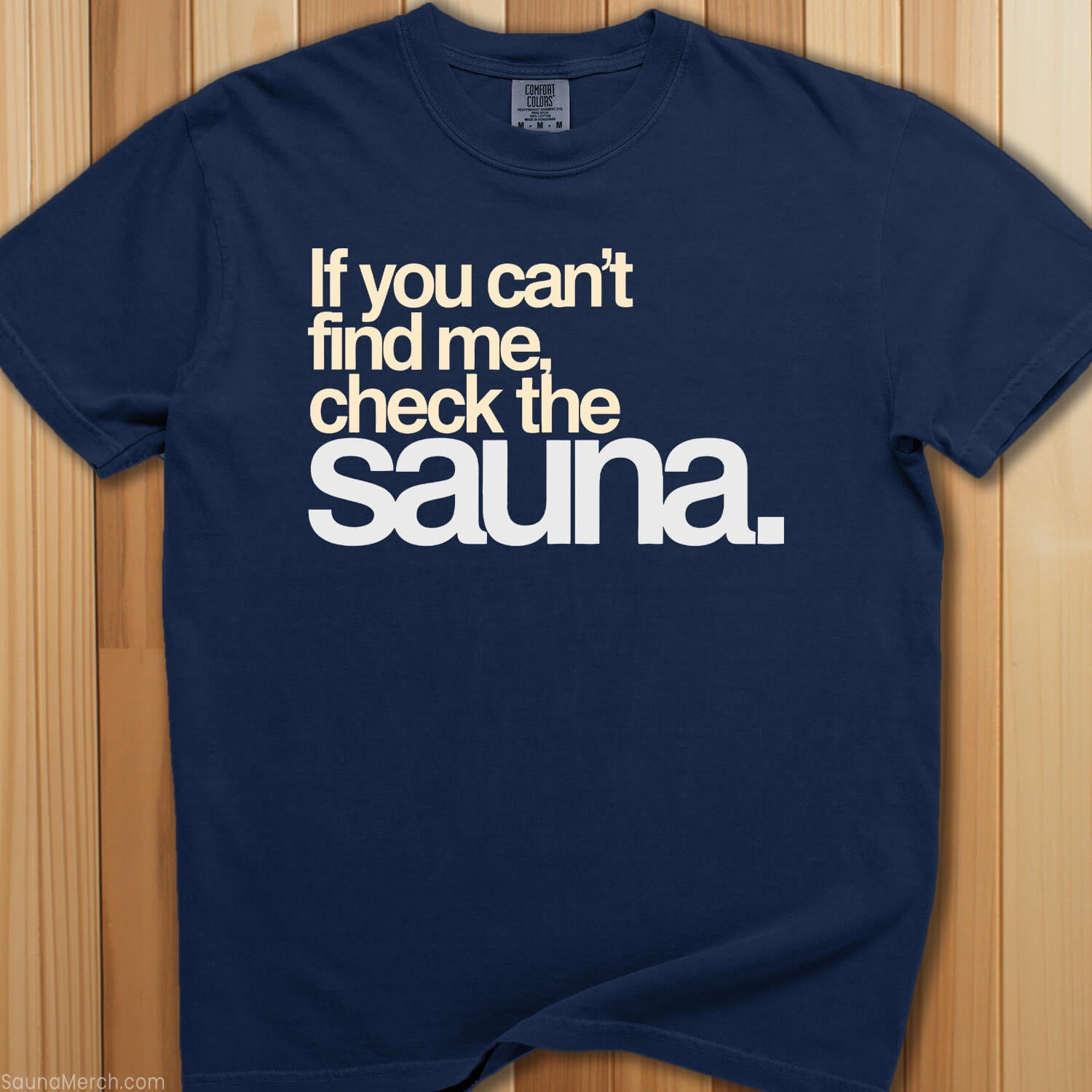 Check The Sauna T-Shirt - SaunaMerch