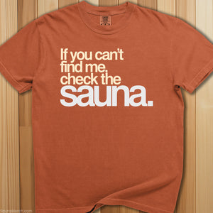 Check The Sauna T-Shirt - SaunaMerch
