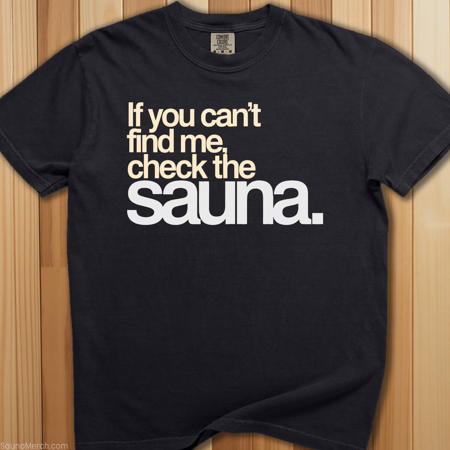 Check The Sauna T-Shirt - SaunaMerch