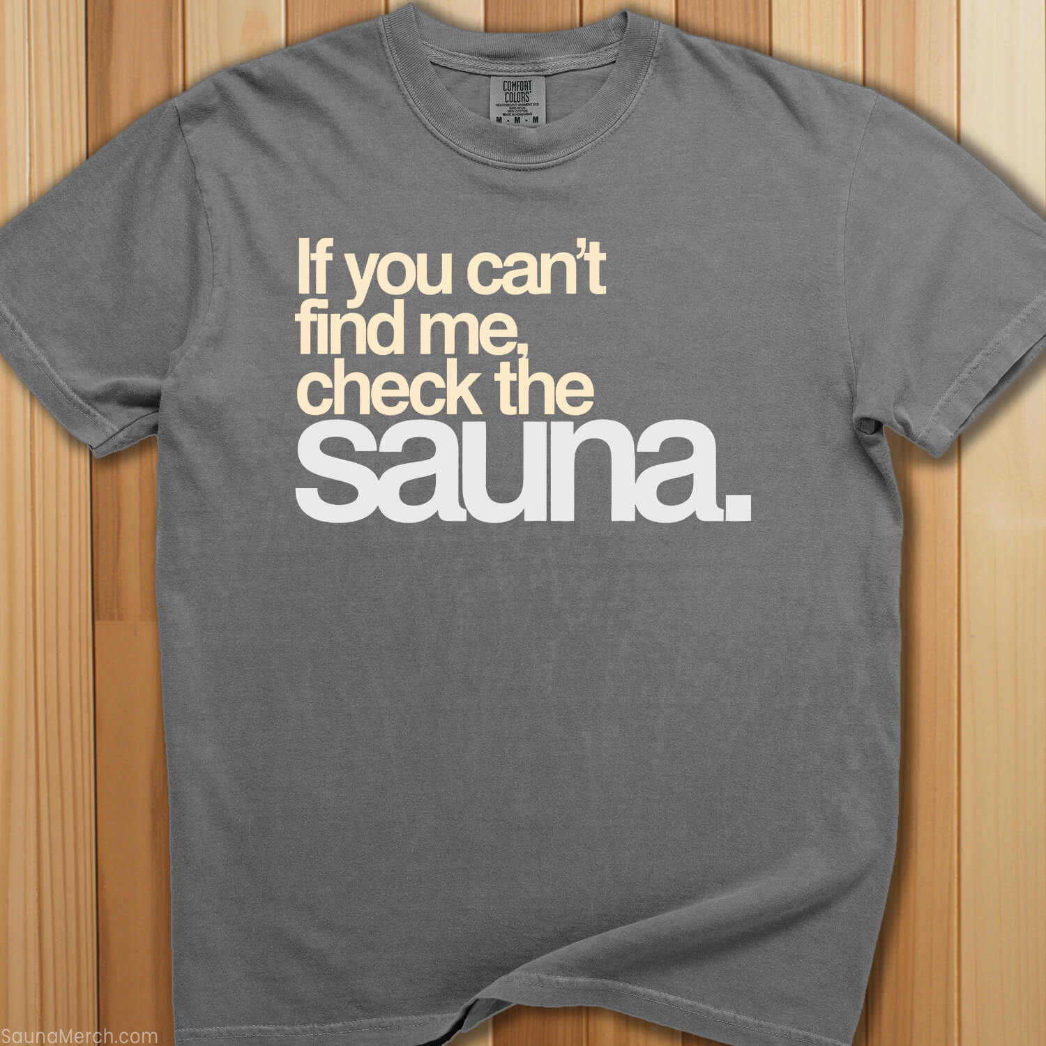 Check The Sauna T-Shirt - SaunaMerch