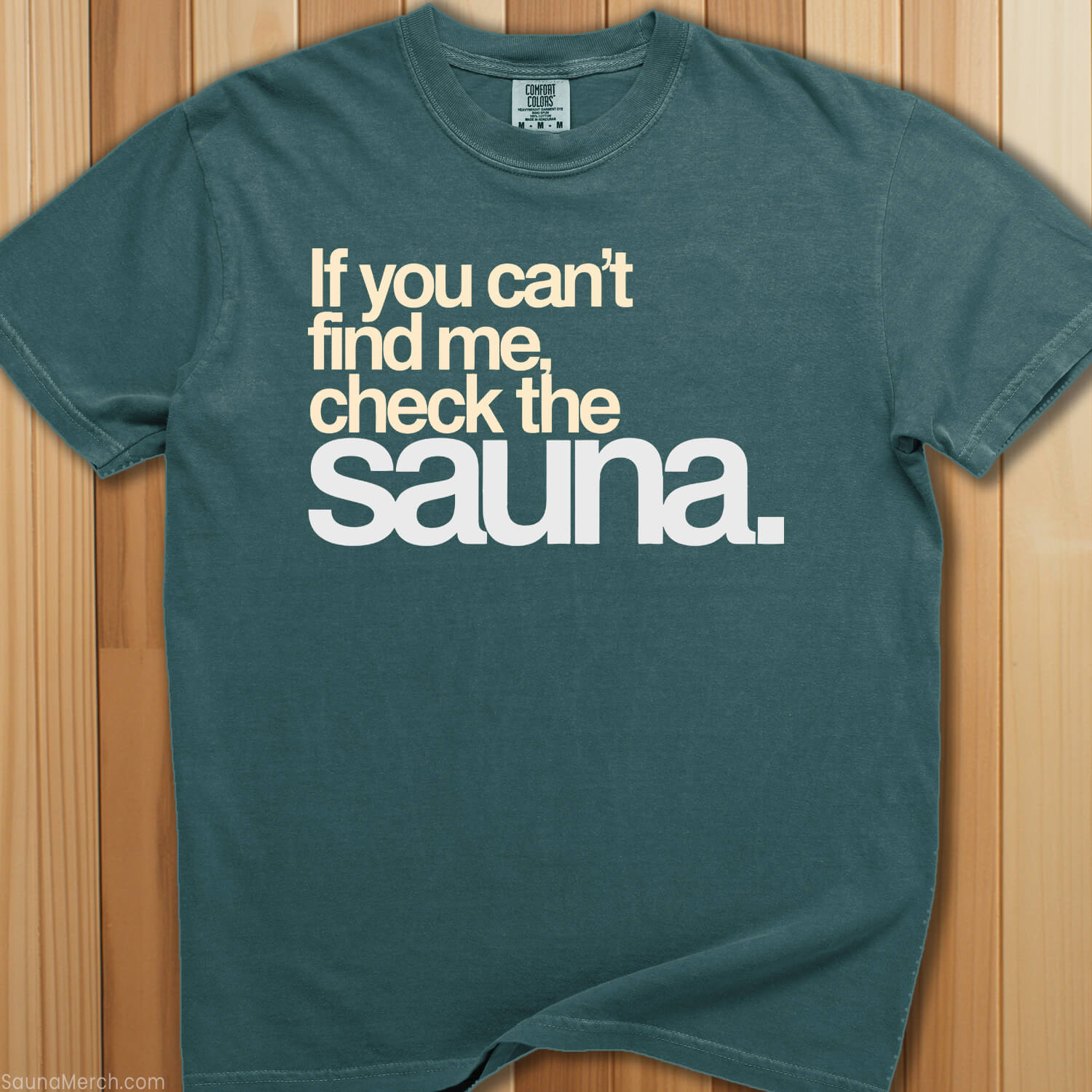 Check The Sauna T-Shirt - SaunaMerch
