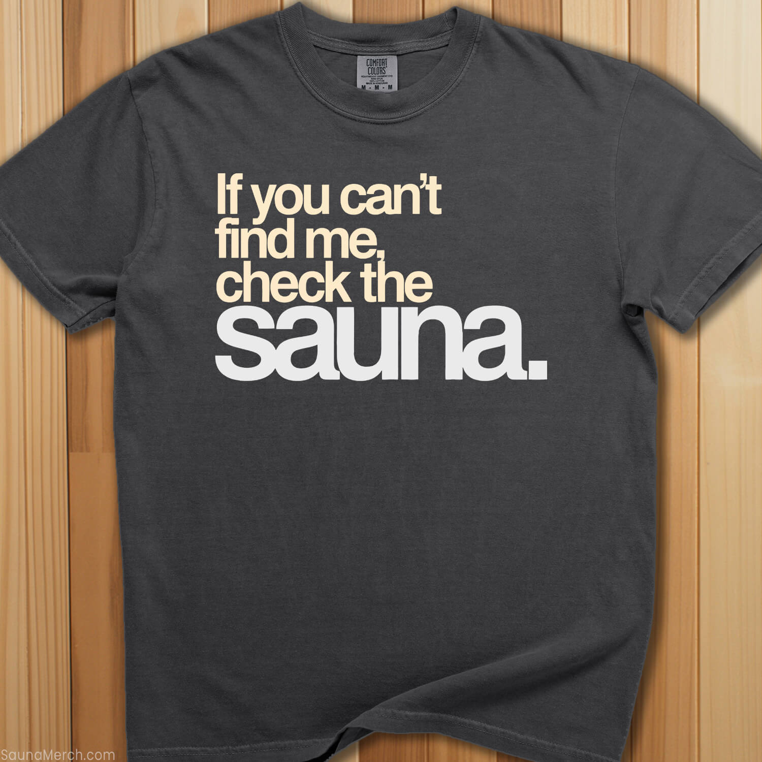 Check The Sauna T-Shirt - SaunaMerch