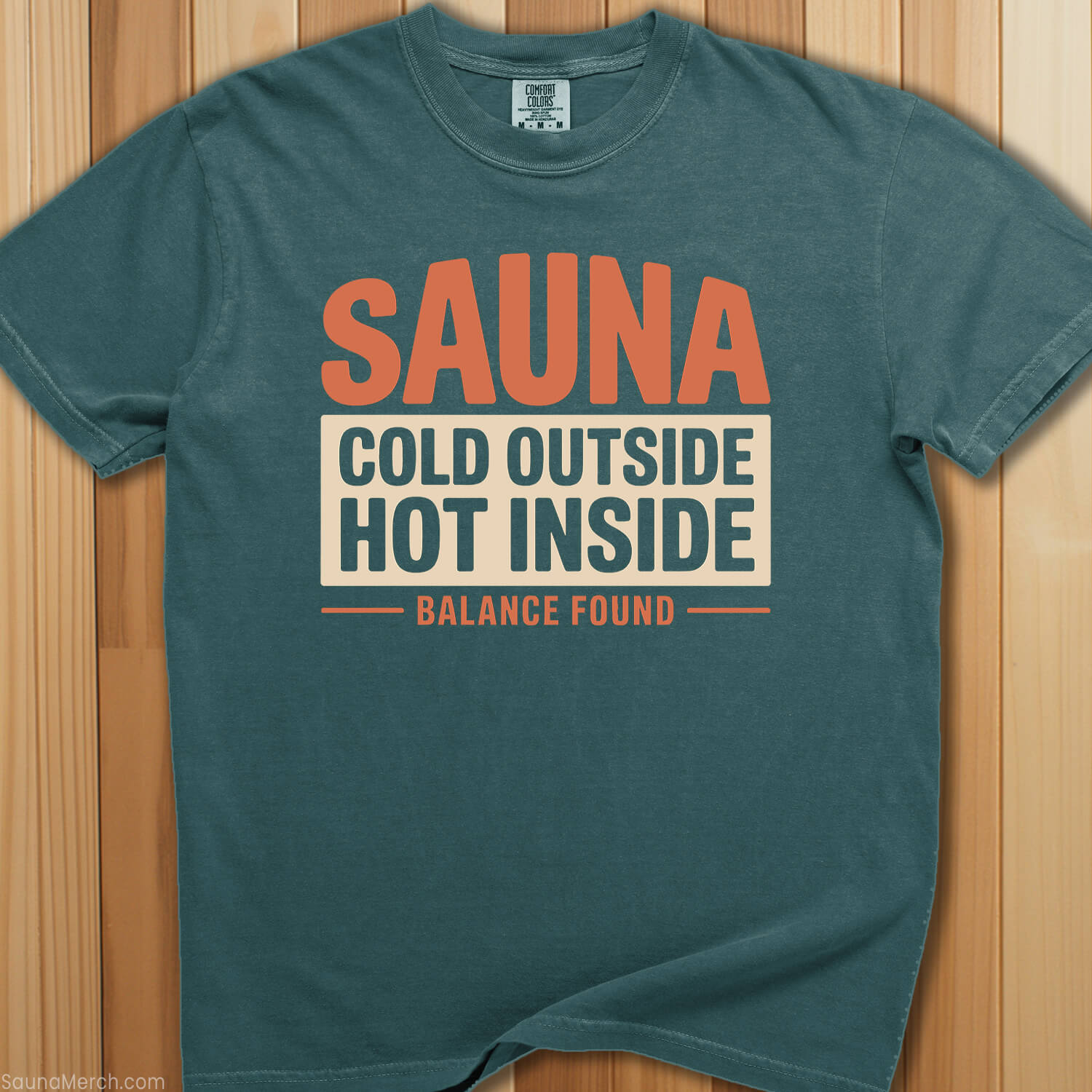 Cold Outside Hot Inside Sauna T-Shirt - SaunaMerch