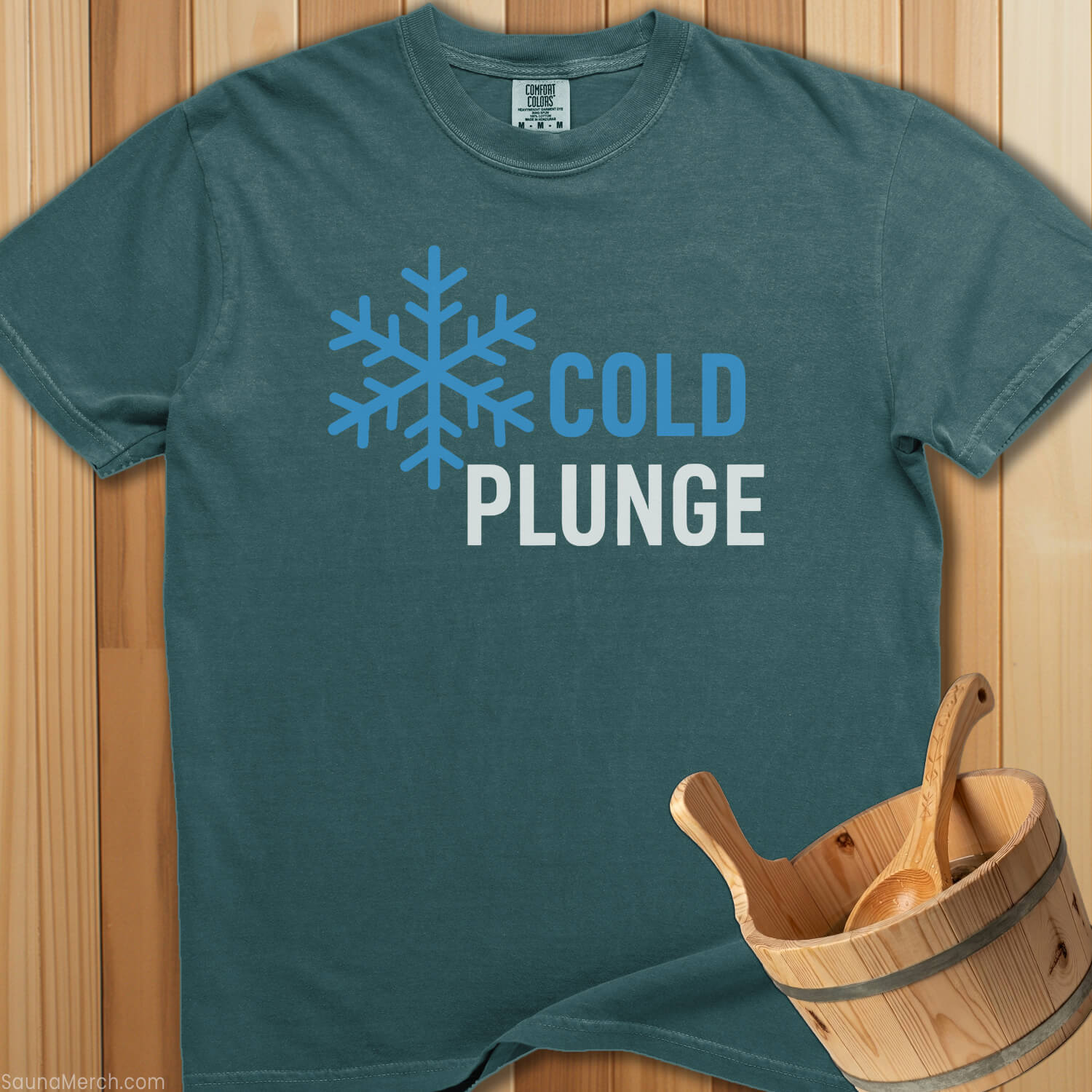 Cold Plunge Snowflake T-Shirt - Blue Spruce