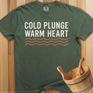 Cold Plunge Warm Heart T-Shirt - SaunaMerch