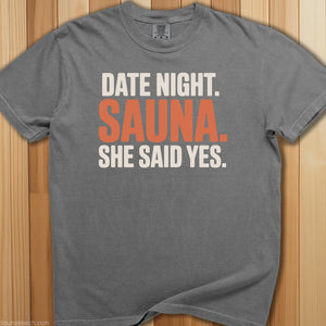 Date Night Sauna T-Shirt - SaunaMerch