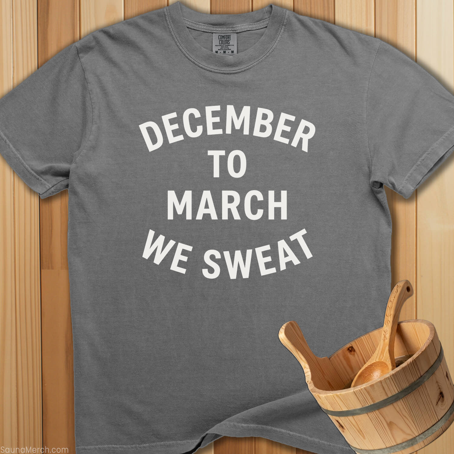 December to March Sweat T-Shirt - Grey