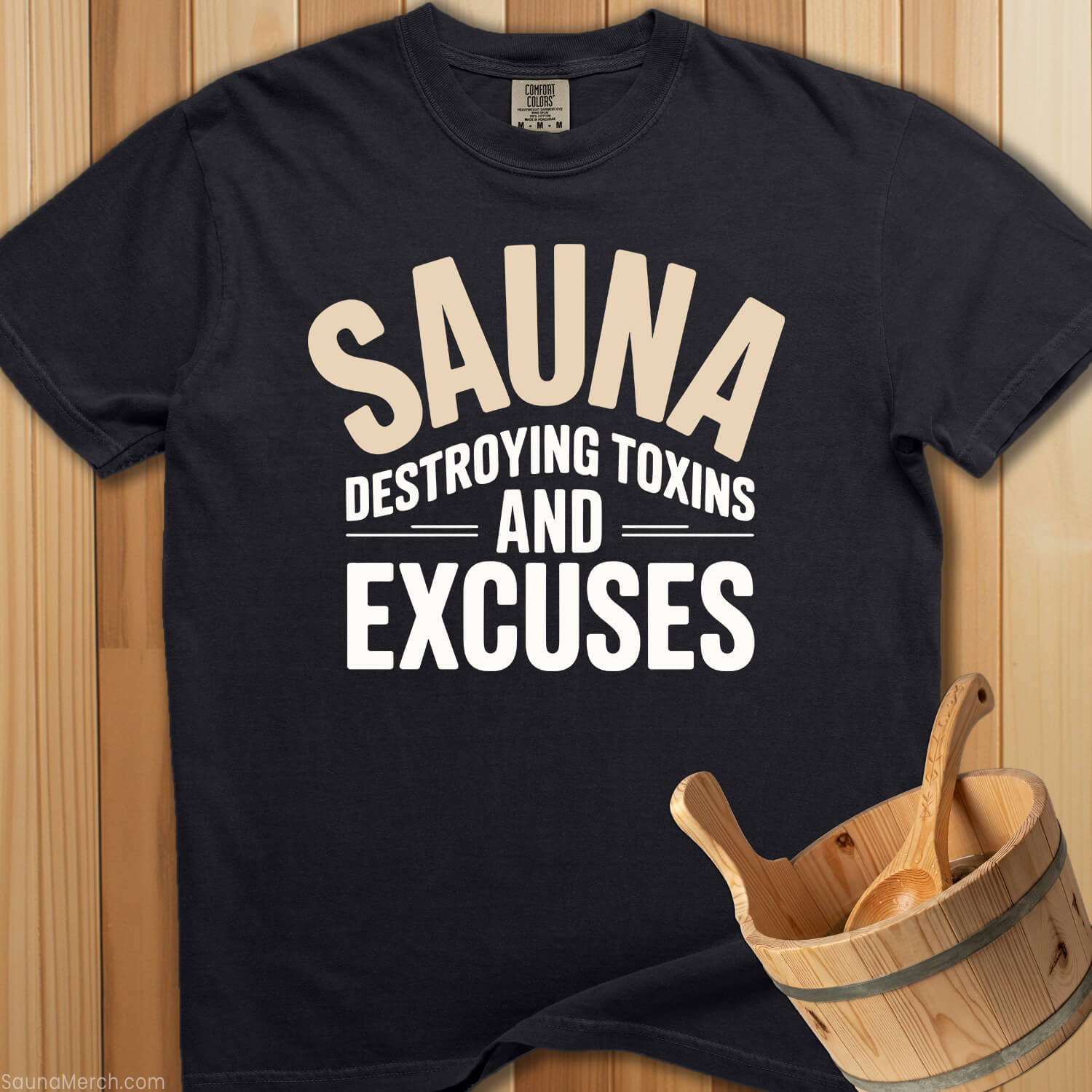 Destroying Toxins Sauna T-Shirt - SaunaMerch