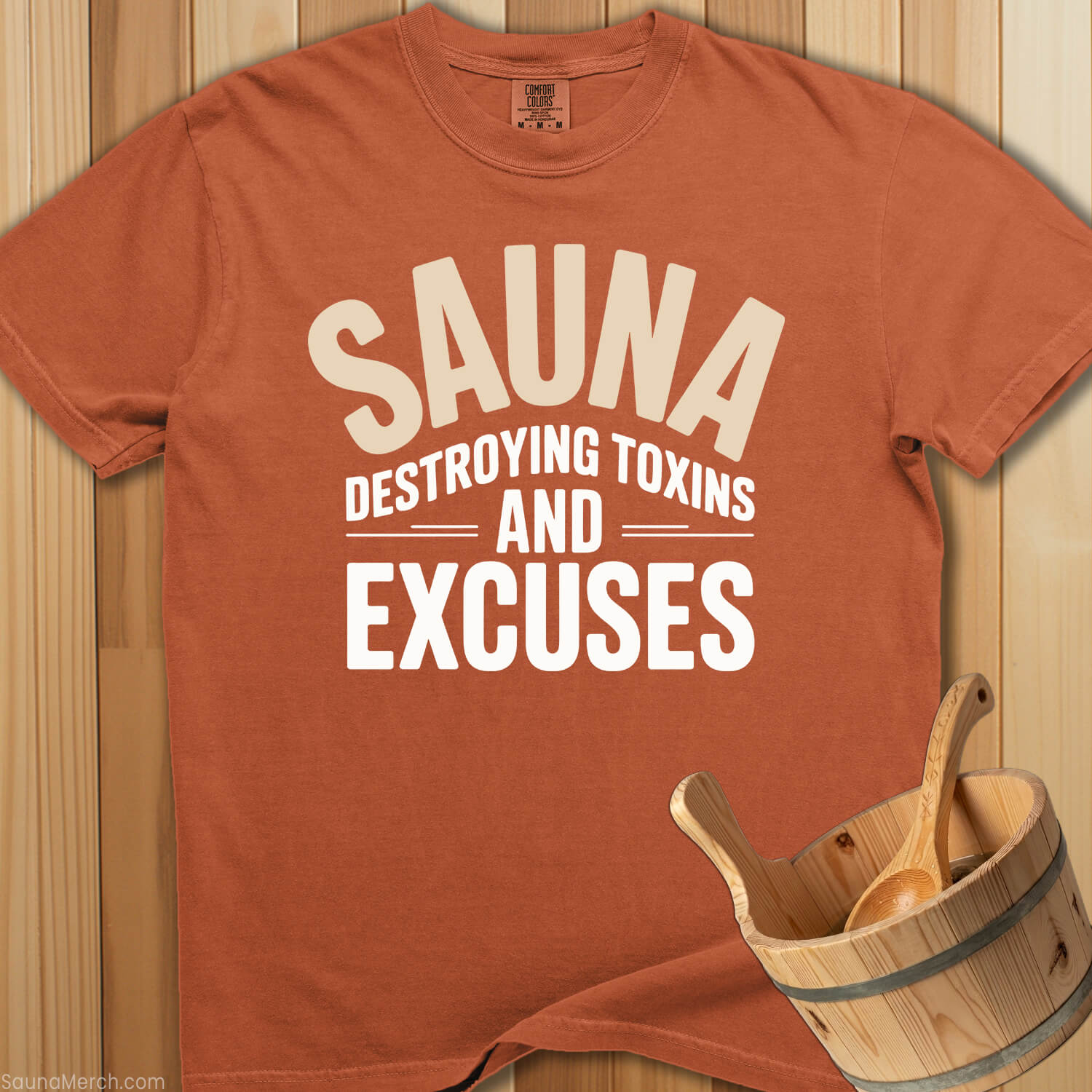 Destroying Toxins Sauna T-Shirt - SaunaMerch