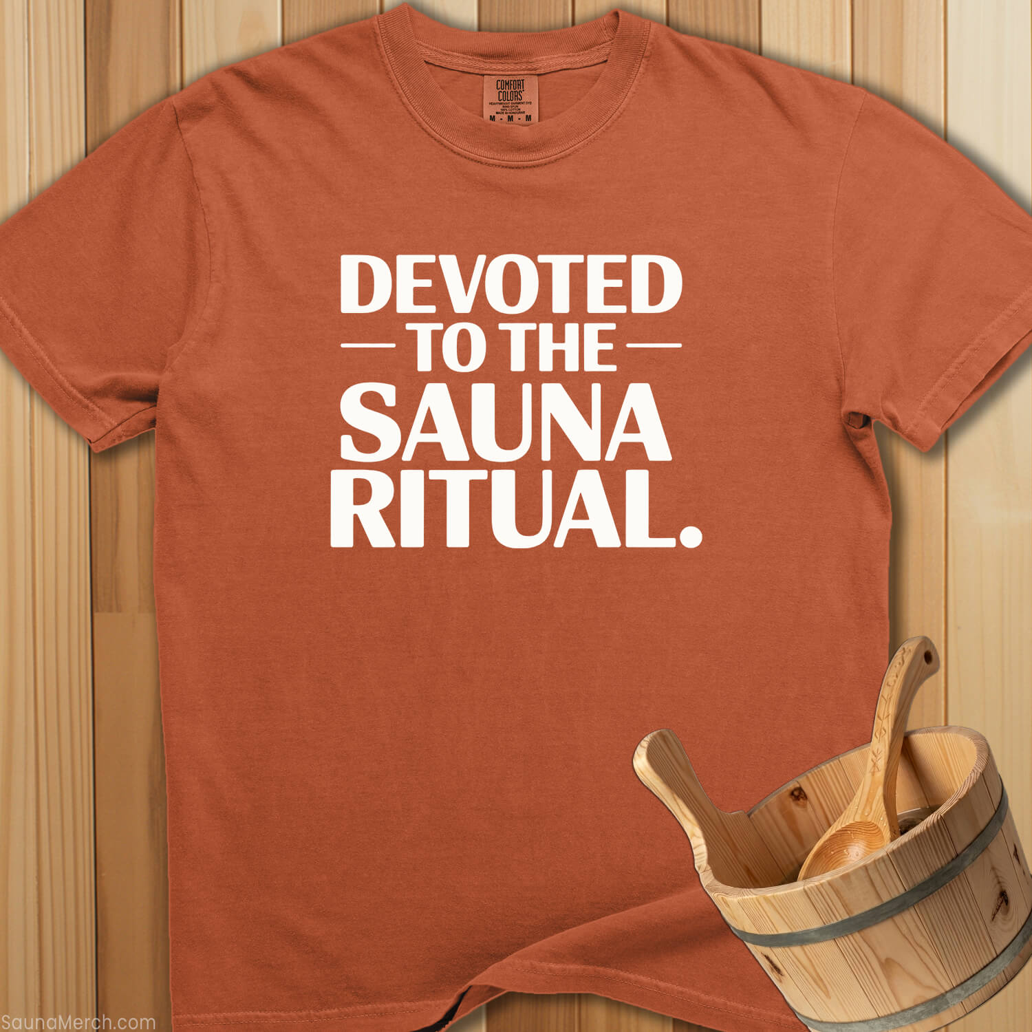 Devoted To The Sauna Ritual T-Shirt - SaunaMerch