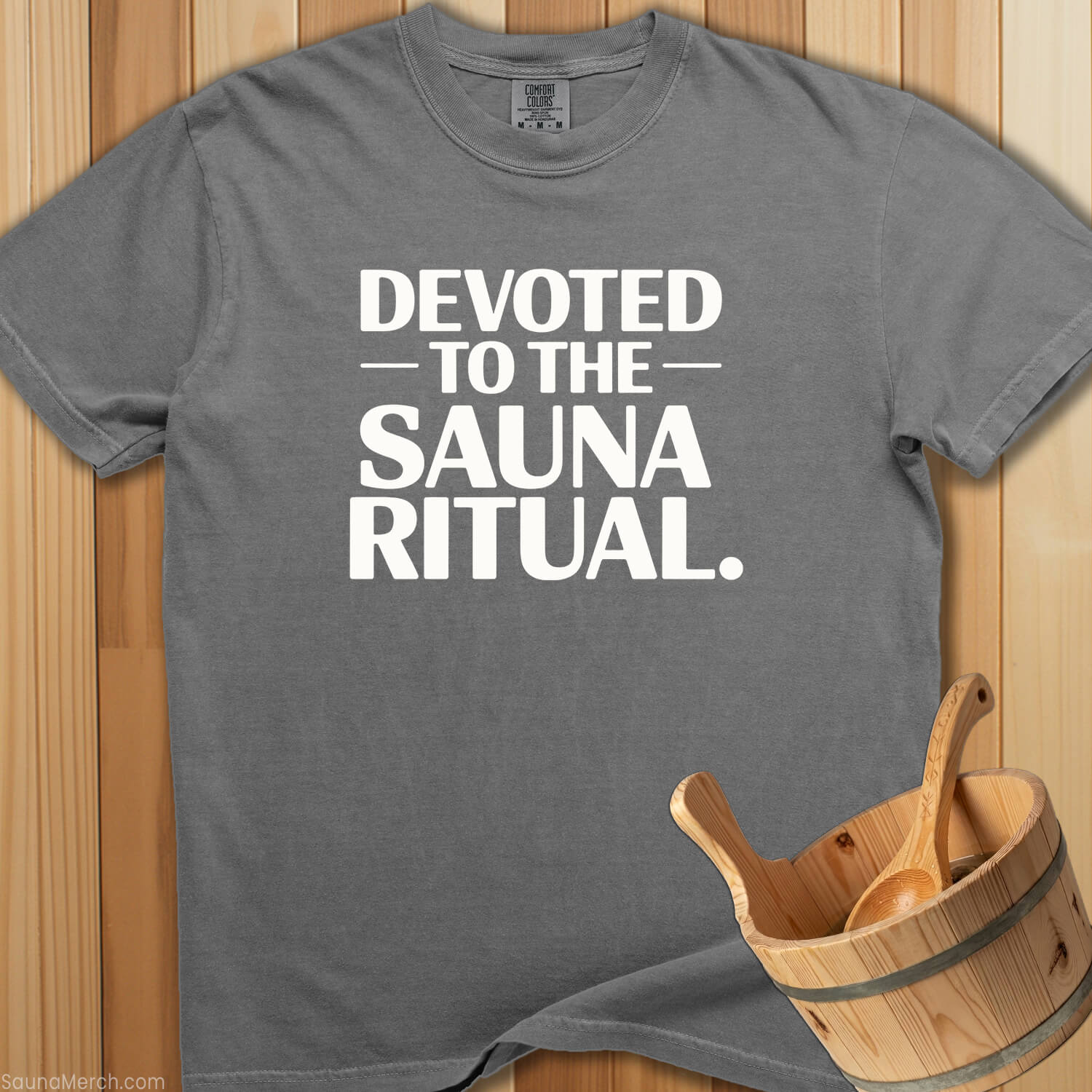 Devoted To The Sauna Ritual T-Shirt - SaunaMerch