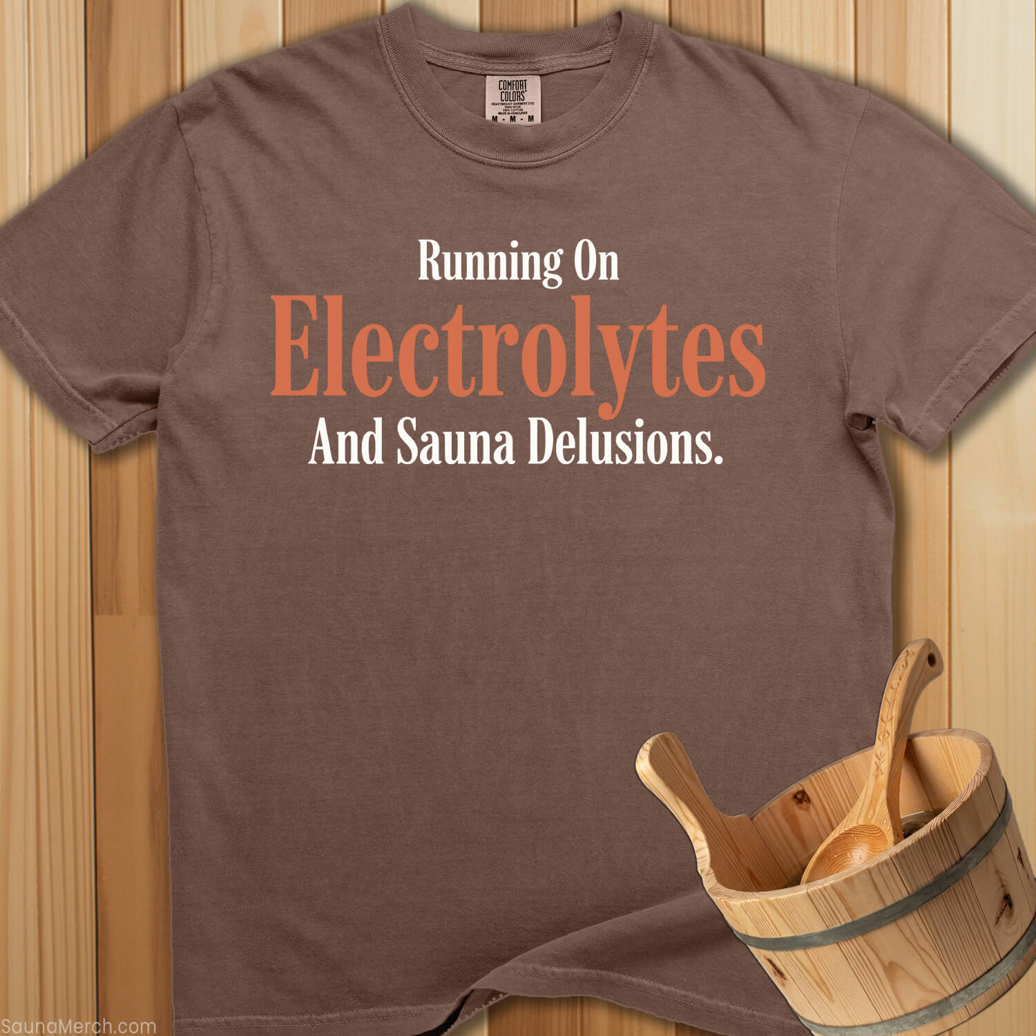 Electrolytes And Sauna Delusions T-Shirt - SaunaMerch