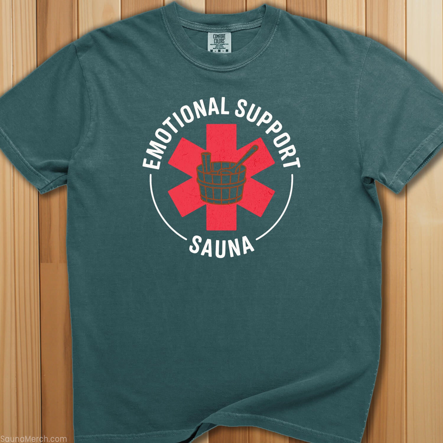 Emotional Support Sauna T-Shirt - SaunaMerch