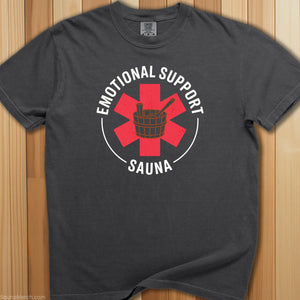 Emotional Support Sauna T-Shirt - SaunaMerch