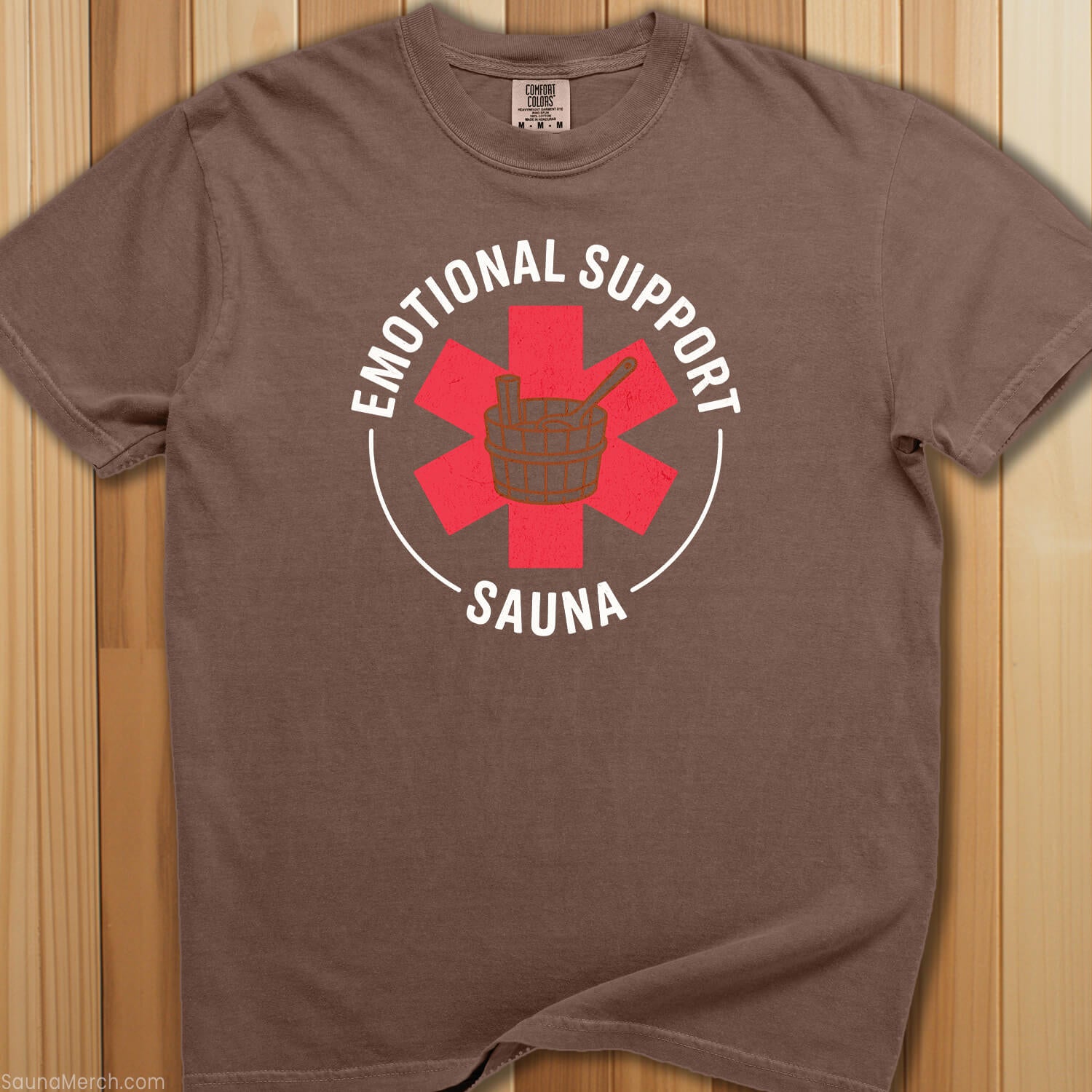 Emotional Support Sauna T-Shirt - SaunaMerch