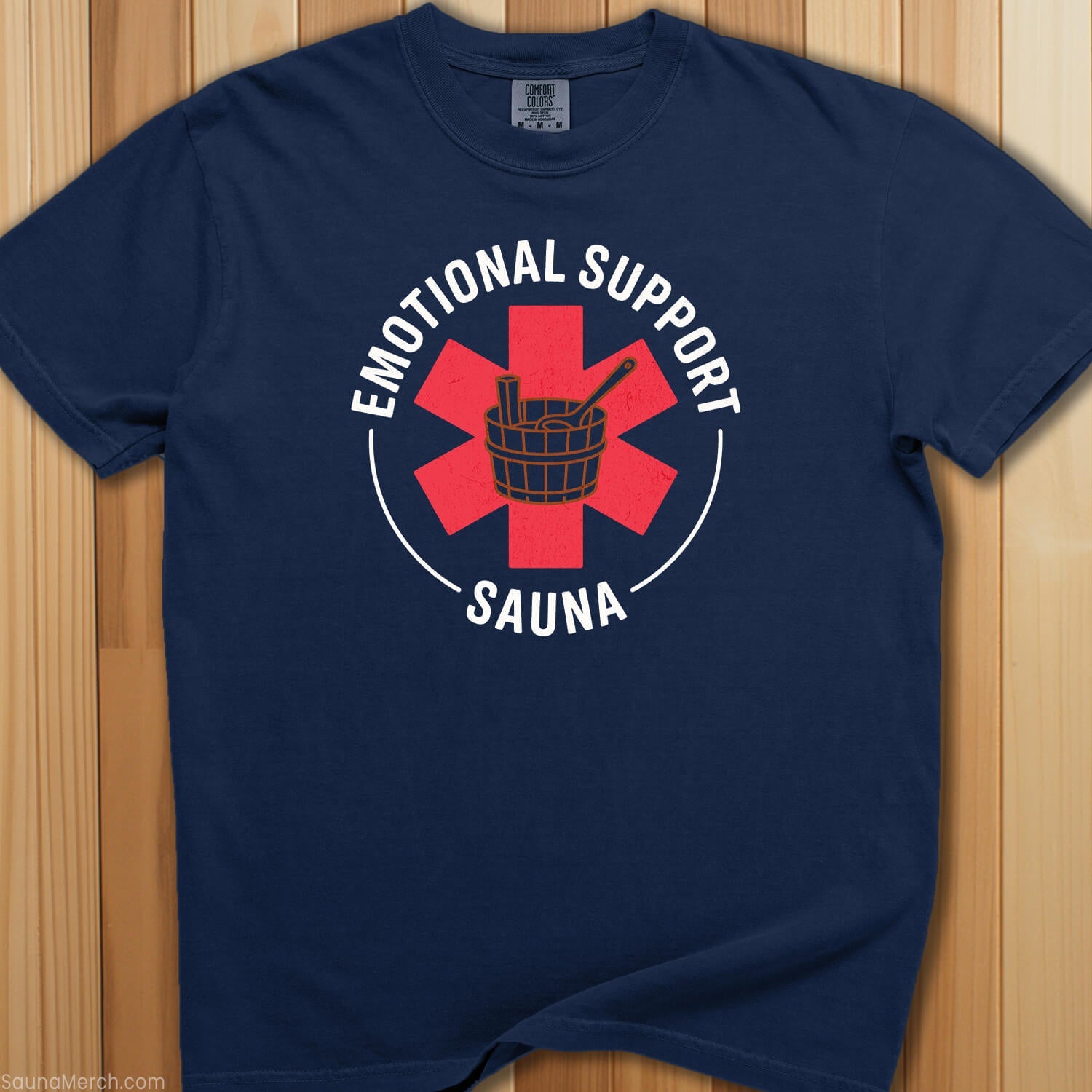 Emotional Support Sauna T-Shirt - SaunaMerch