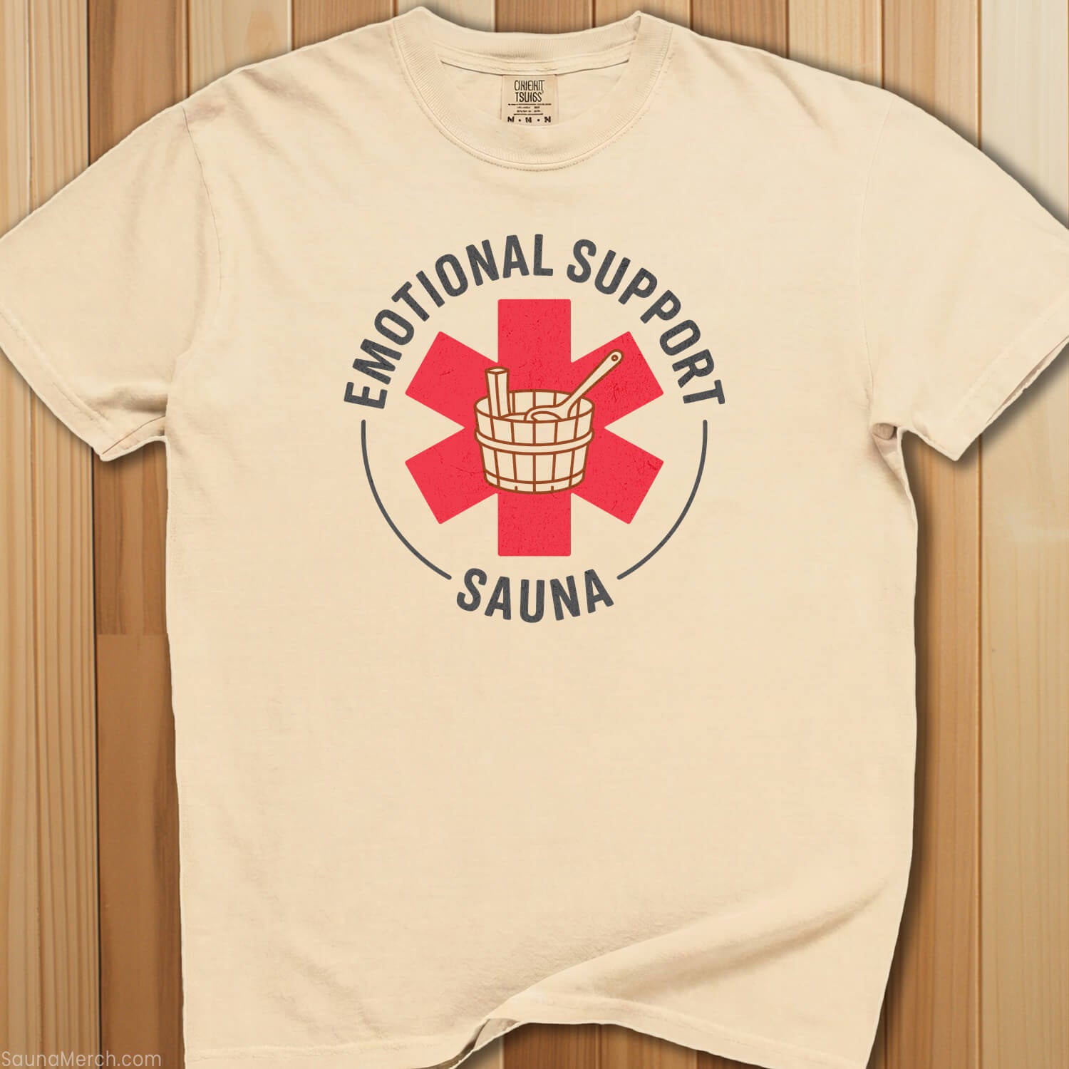 Emotional Support Sauna T-Shirt - SaunaMerch