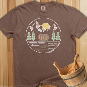 Escape To The Heat Sauna T-Shirt - Espresso