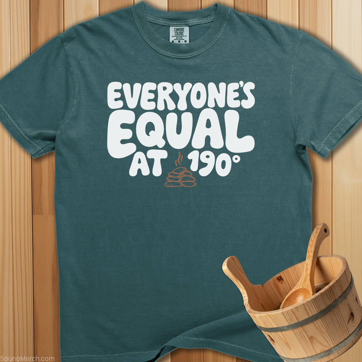 Everyone's Equal at 190 Degrees T-Shirt - Blue Spruce
