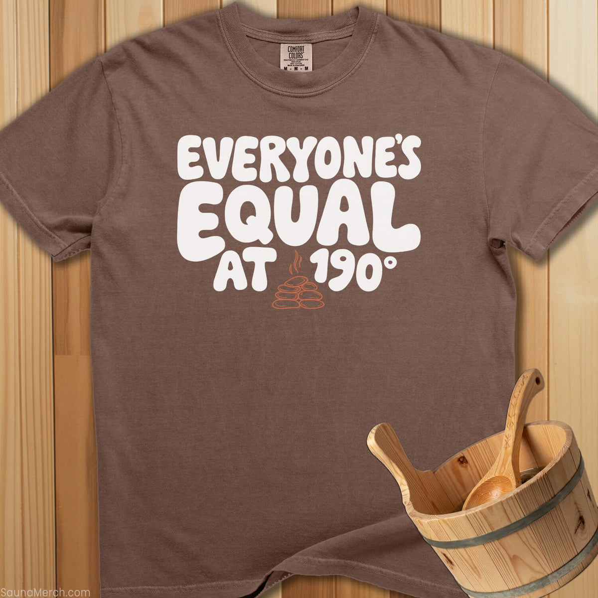 Everyone's Equal at 190 Degrees T-Shirt - Espresso