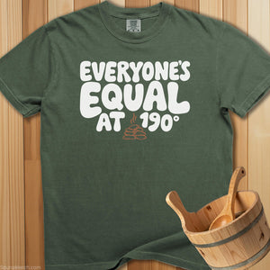 Everyone's Equal at 190 Degrees T-Shirt - Moss