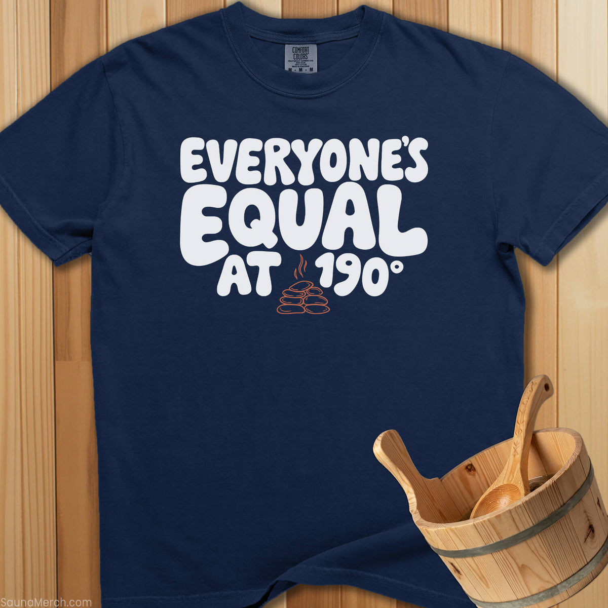 Everyone's Equal at 190 Degrees T-Shirt - Navy