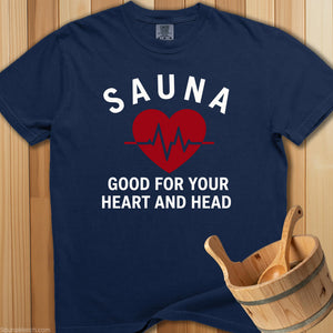Sauna: Good For Your Heart and Head - Navy