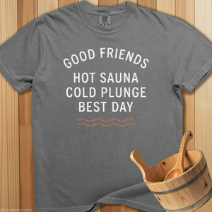 Good Friends Hot Sauna T-Shirt - SaunaMerch