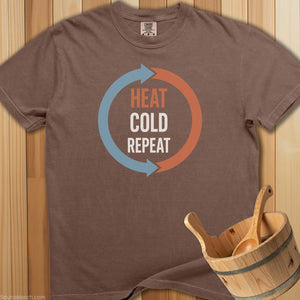 Heat Cold Repeat Cycle T-Shirt - SaunaMerch