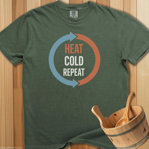 Heat Cold Repeat Cycle T-Shirt - SaunaMerch