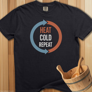 Heat Cold Repeat Cycle T-Shirt - SaunaMerch