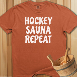 Hockey Sauna Repeat T-Shirt - Yam