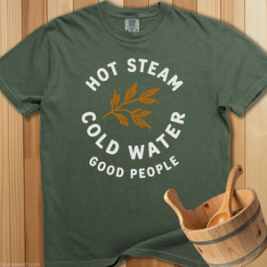 Hot Steam Cold Water T-Shirt - SaunaMerch