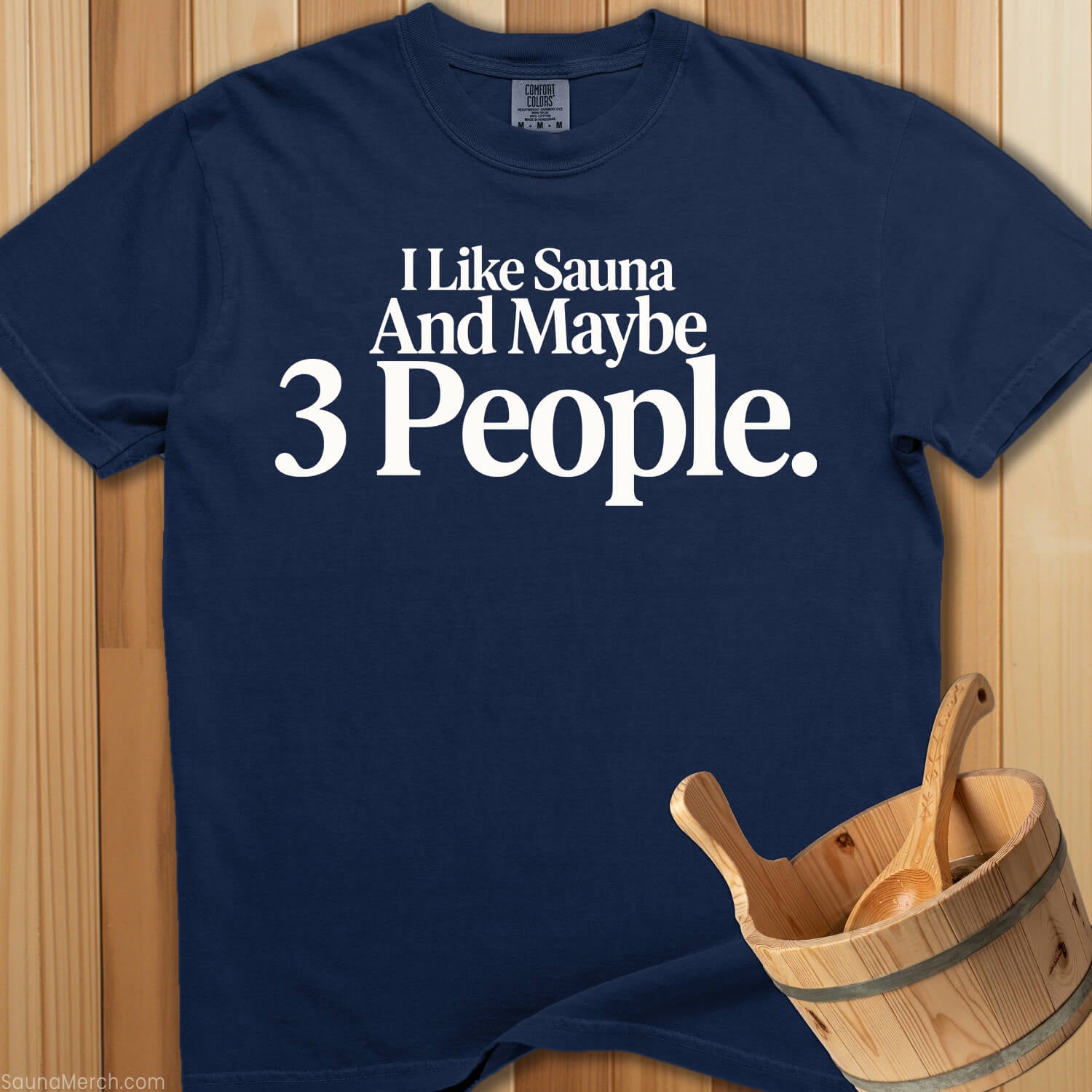 I Like Sauna 3 People T-Shirt - SaunaMerch