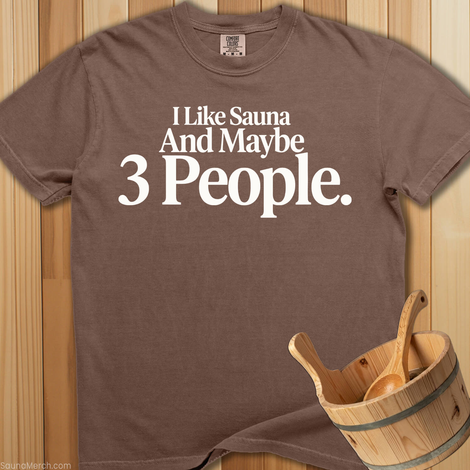 I Like Sauna 3 People T-Shirt - SaunaMerch