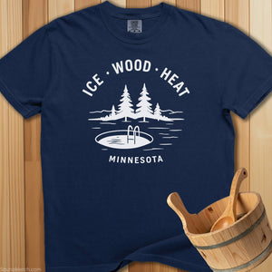 Ice Wood Heat Minnesota T-Shirt - SaunaMerch
