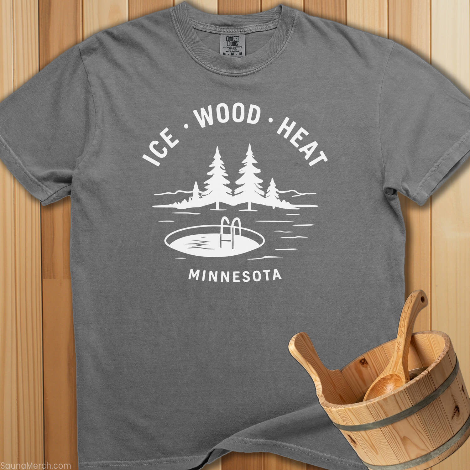 Ice Wood Heat Minnesota T-Shirt - SaunaMerch