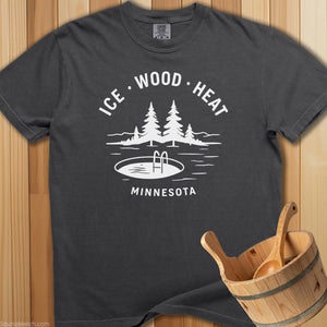 Ice Wood Heat Minnesota T-Shirt - SaunaMerch