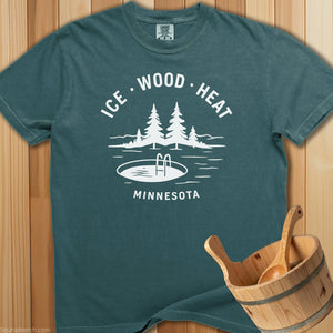 Ice Wood Heat Minnesota T-Shirt - SaunaMerch