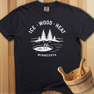 Ice Wood Heat Minnesota T-Shirt - SaunaMerch